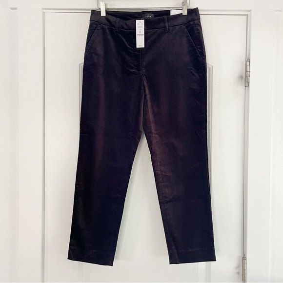 White House Black Market Velvet Slim Ankle Pant - 8 - Picture 8 of 8